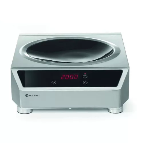 Hendi indukciós wok főzőlap, elektromos, 1 zónás, asztali, 3,5 kW