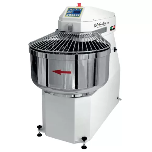 IGF Fornitalia ipari dagasztógép, magas hidratáltsághoz, 2 motoros, elektronikus, 135 literes, 5,15 kW