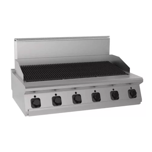 Vizes grill, gázüzemű, asztali, 3 zónás, 18 kw