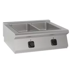   Vízfürdős melegentartó, 700-as, elektromos, 2 medencés, asztali