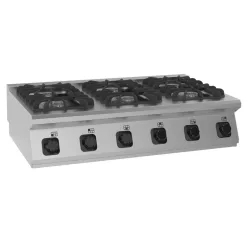 Tűzhely, 900-as, asztali, gázüzemű, 6 égős