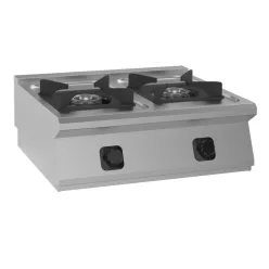   Tűzhely, magas teljesítményű, 900-as, asztali, gázüzemű, 2 égős, 30 kw