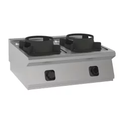Wok tűzhely, asztali, 900-as, gázüzemű, 2 égős