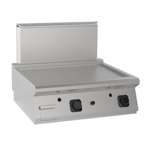 Rostlap, gázüzemű, 900-as, öntöttvas, sima felületű, asztali, 2 zónás, 15 kW