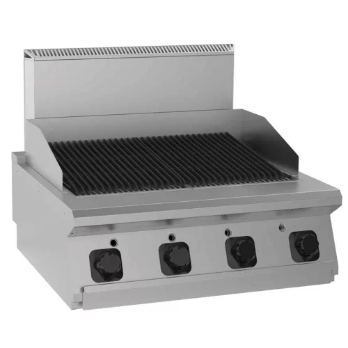 Vizes grill, gázüzemű, asztali, 2 zónás, 16 kw