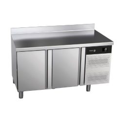  Fagor mélyhűtött munkaasztal, 134x70x85 cm, 2 ajtós, felhajtással, süllyesztett fogantyúval