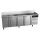 Fagor hűtött munkaasztal, 224x70x85 cm, 4 ajtós, felhajtással, süllyesztett fogantyúval