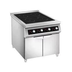 Indukciós tűzhely, 900-as, 4 zónás, tárolóval, 20 kw