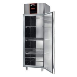   Tecnodom professzionális hűtőszekrény, 700 literes, rozsdamentes, légkeveréses