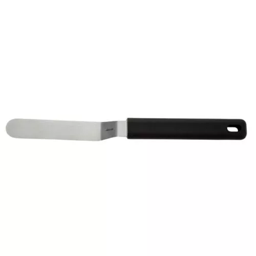 Spatula, rozsdamentes, hajlított, 9 cm