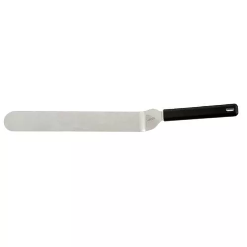 Spatula, rozsdamentes, hajlított, 20 cm