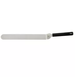 Spatula, rozsdamentes, hajlított, 25 cm