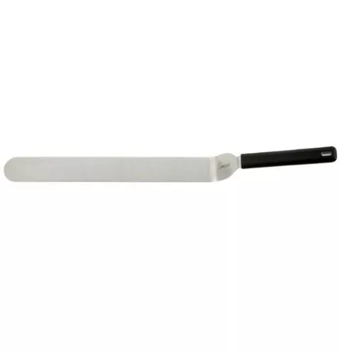 Spatula, rozsdamentes, hajlított, 25 cm