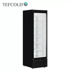 Tefcold hűtővitrin, 614 literes, üvegajtós, fekete