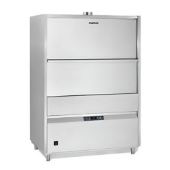   Aristarco Feketeedény mosogatógép, 126x81,5 cm-es kosárral, elektronikus vezérléssel, PRS, beépített mosogató-öblítő adagolóval