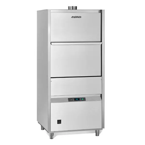 Aristarco Feketeedény mosogatógép, 65x65 cm-es kosárral, elektronikus vezérléssel, PRS, beépített mosogató-öblítő adagolóval, leeresztő szivattyúval