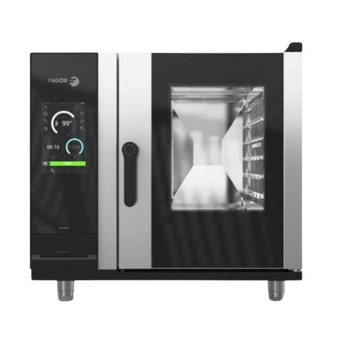 Fagor iKORE kombi sütő gőzpároló, gázos, direkt befecskendezéses, 6 x GN1/1 tálcás, érintőképernyős