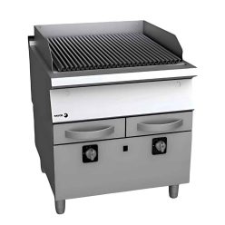   Fagor grillsütő, gázüzemű, 2 zóna, szabadon álló, inox