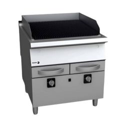   Fagor grillsütő, gázüzemű, 2 zóna, szabadon álló, lágyacél