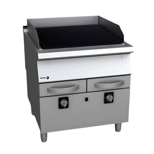 Fagor grillsütő, gázüzemű, 2 zóna, szabadon álló, lágyacél