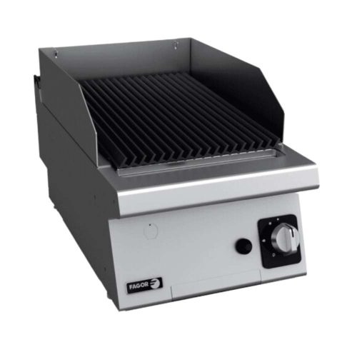 Fagor grillsütő, gázüzemű, lávaköves, 1 zóna, asztali, inox