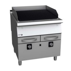 Fagor grillsütő, gázüzemű, 2 zóna, álló, lágyacél