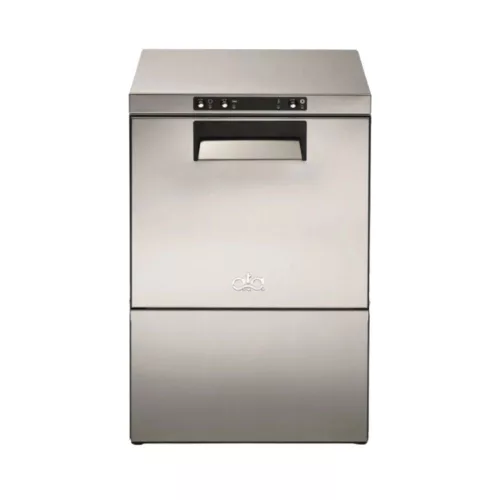 Ata pohármosogató gép, fronttöltéses, 40x40 cm-es kosár, beépített mosogató öblítő adagolóval