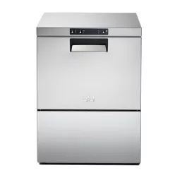   Ata ipari tányér-pohármosogató gép, fronttöltés, leeresztő szivattyú, mosószeradagoló, 50x50 cm-es kosár 3F