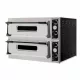 Prismafood Pizzakemence, elektromos, kétkamrás, 35 cm, 4+4 db