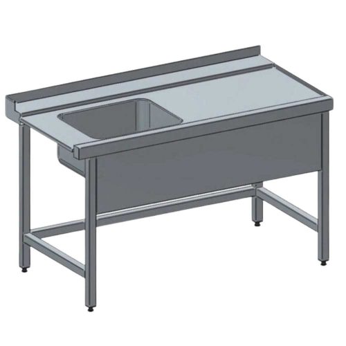 Bevezető asztal 50x40x25 cm medencével, 120x70x85 cm