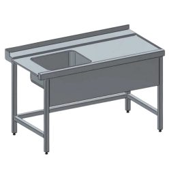 Bevezető asztal 50x40x25 cm medencével, 160x70x85 cm