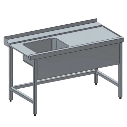 Bevezető asztal 50x40x25 cm medencével, 160x70x85 cm