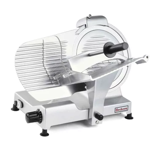 Szeletelőgép, 250 mm-es tárcsa, döntött penge, manuális