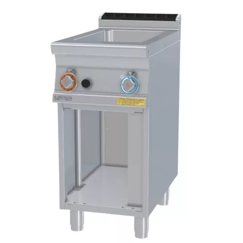Lotus melegentartó, gázüzemű, 1 medencés, GN1/1, álló