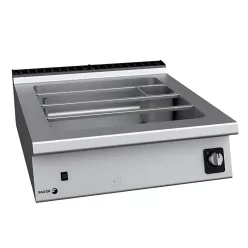 Fagor melegentartó, gázüzemű, 44 literes, GN8/3, asztali