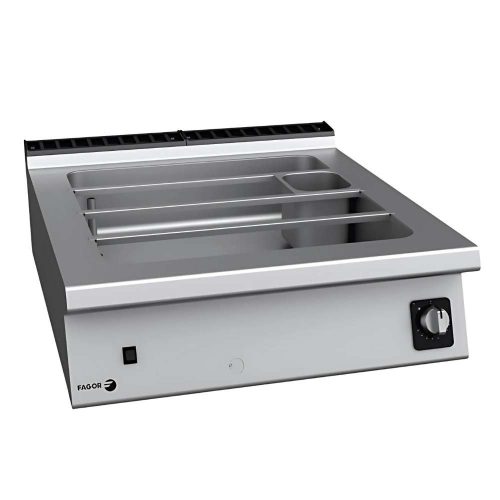 Fagor melegentartó, gázüzemű, 44 literes, GN8/3, asztali