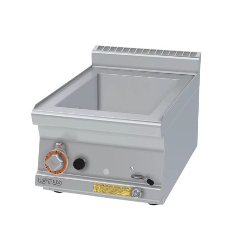 Lotus melegentartó, gázüzemű, 1 medencés, GN1/2 GN1/3, asztali