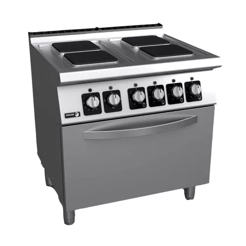 Fagor tűzhely, elektromos, 4 zónás, asztali, 16,40 kw, ng 2/1, szögletes