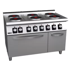   Fagor tűzhely, elektromos, 6 zónás, asztali, 21,60 kw, ng 2/1