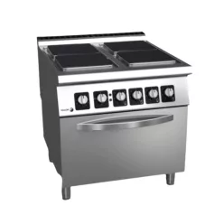   Fagor tűzhely, elektromos, 4 zónás, 22 kw, GN2/1 méretű statikus sütővel