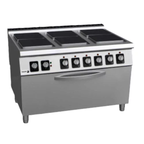 Fagor tűzhely, elektromos, 6 zónás, 36 kw, panorámás sütő