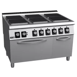 Fagor tűzhely, elektromos, 6 zónás, 30 kw, GN2/1