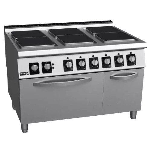 Fagor tűzhely, elektromos, 6 zónás, 30 kw, GN2/1