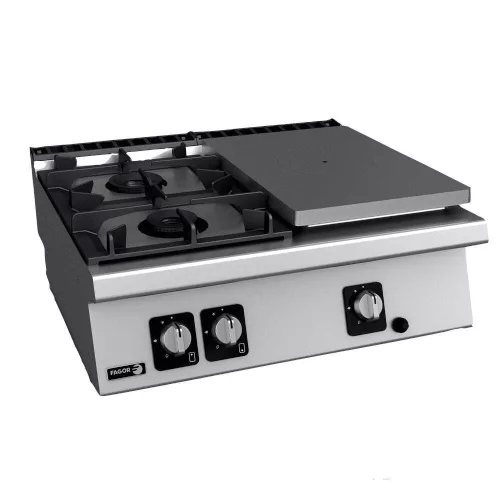 Fagor tűzhely, gázüzemű, 2 zónás, asztali, 18,50 kw