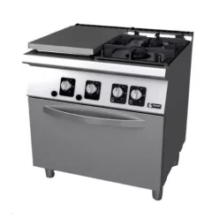   Fagor tűzhely, gázüzemű, francia lap, két gázrózsa 27,1 kw, GN2/1