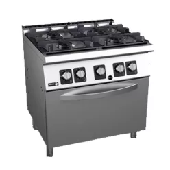   Fagor tűzhely, gázüzemű, GN2/1 elektromos statikus sütővel 38kw