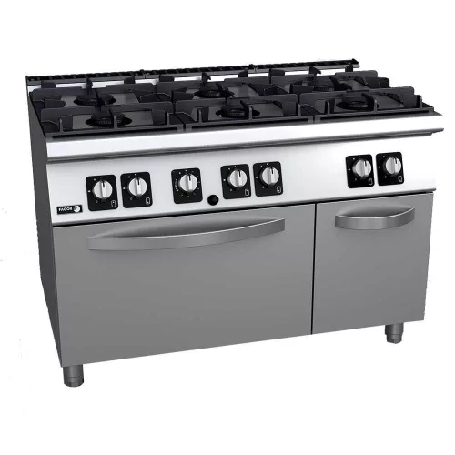 Fagor tűzhely, gázüzemű, 6 zónás,, 56,60 kw, ng 2/1