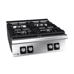   Fagor tűzhely, gázüzemű, 4 zónás, asztali, 34,2 kw, nagy teljesítményű égők (3x8 kw+1x10,2 kw)