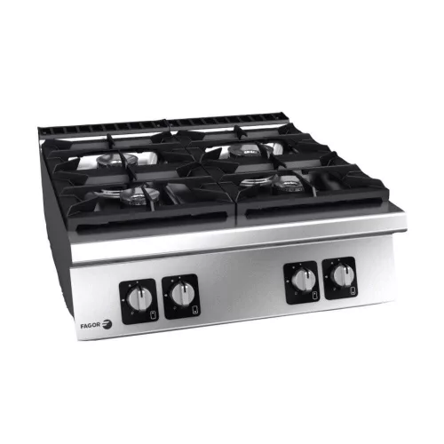 Fagor tűzhely, gázüzemű, 4 zónás, asztali, 28,7 kw