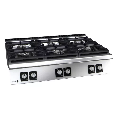 Fagor tűzhely, gázüzemű, 6 zónás, asztali, 41,95 kw